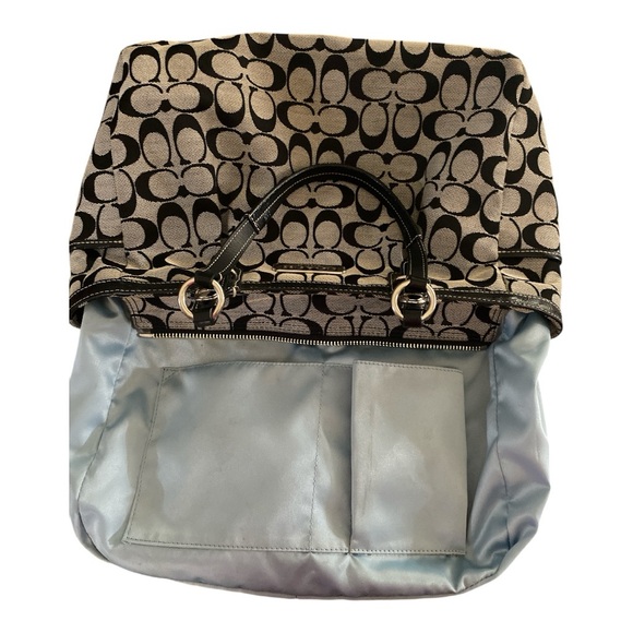 Coach signature c black and gray handbag - Picture 3 of 8